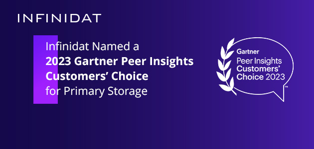 This is the fourth year that Infinidat has been recognized as a Gartner Peer Insights Customers’ Choice based on the reviews and ratings of end-users across the globe.