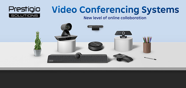 International brand of solutions for business and education Prestigio Solutions announces the launch of a new category of products for video conferencing and online communications. The company&apos;s portfolio is now wide enough to create modern high-tech meeting rooms and classrooms that can satisfy the needs of any customer.